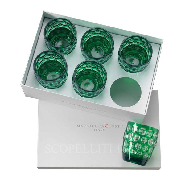 mario luca giusti lente short green luxury box acrylic glasses