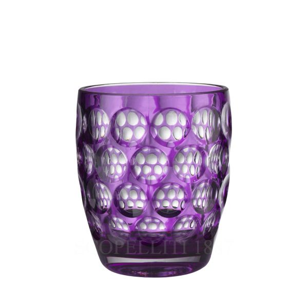 mario luca giusti lente short purple acrylic glass