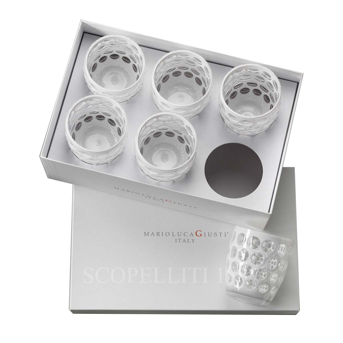 mario luca giusti lente short white luxury box acrylic glasses