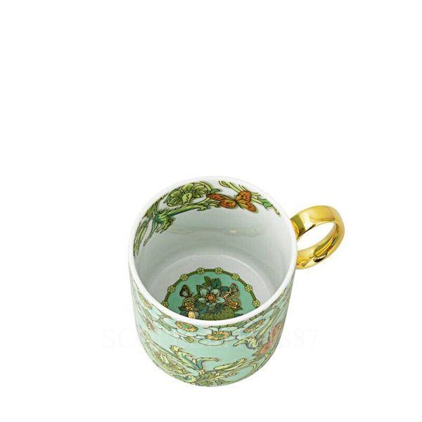 versace mug le jardin de versace green in porcelain