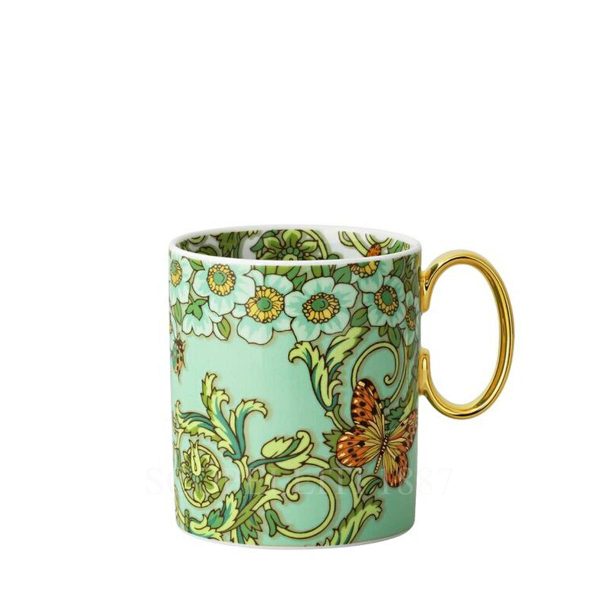 versace mug le jardin de versace green in porcelain
