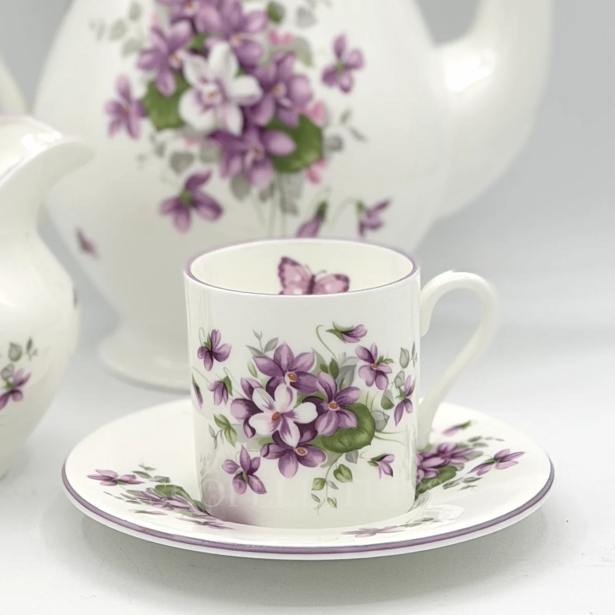 aynsley english violets coffee cup