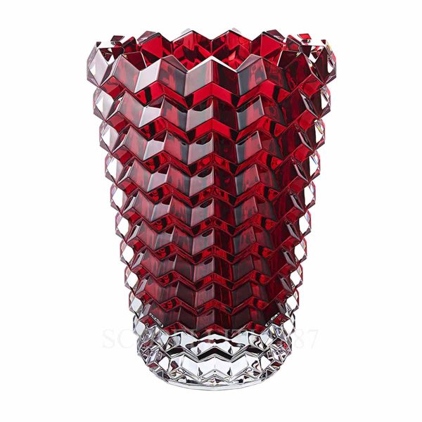 baccarat eye ii vase red