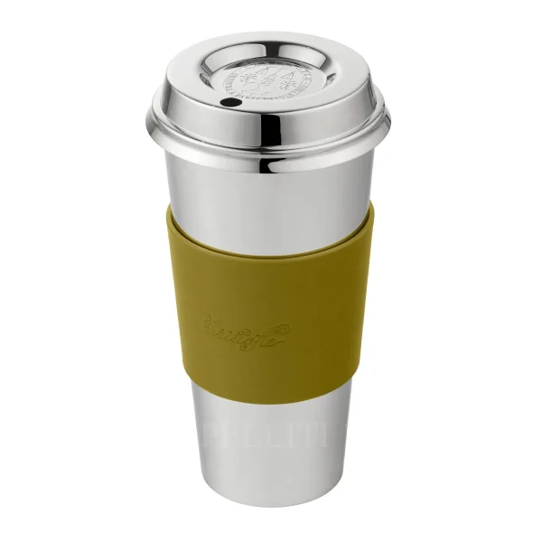 christofle objets miroir insulated coffee cup imperial green