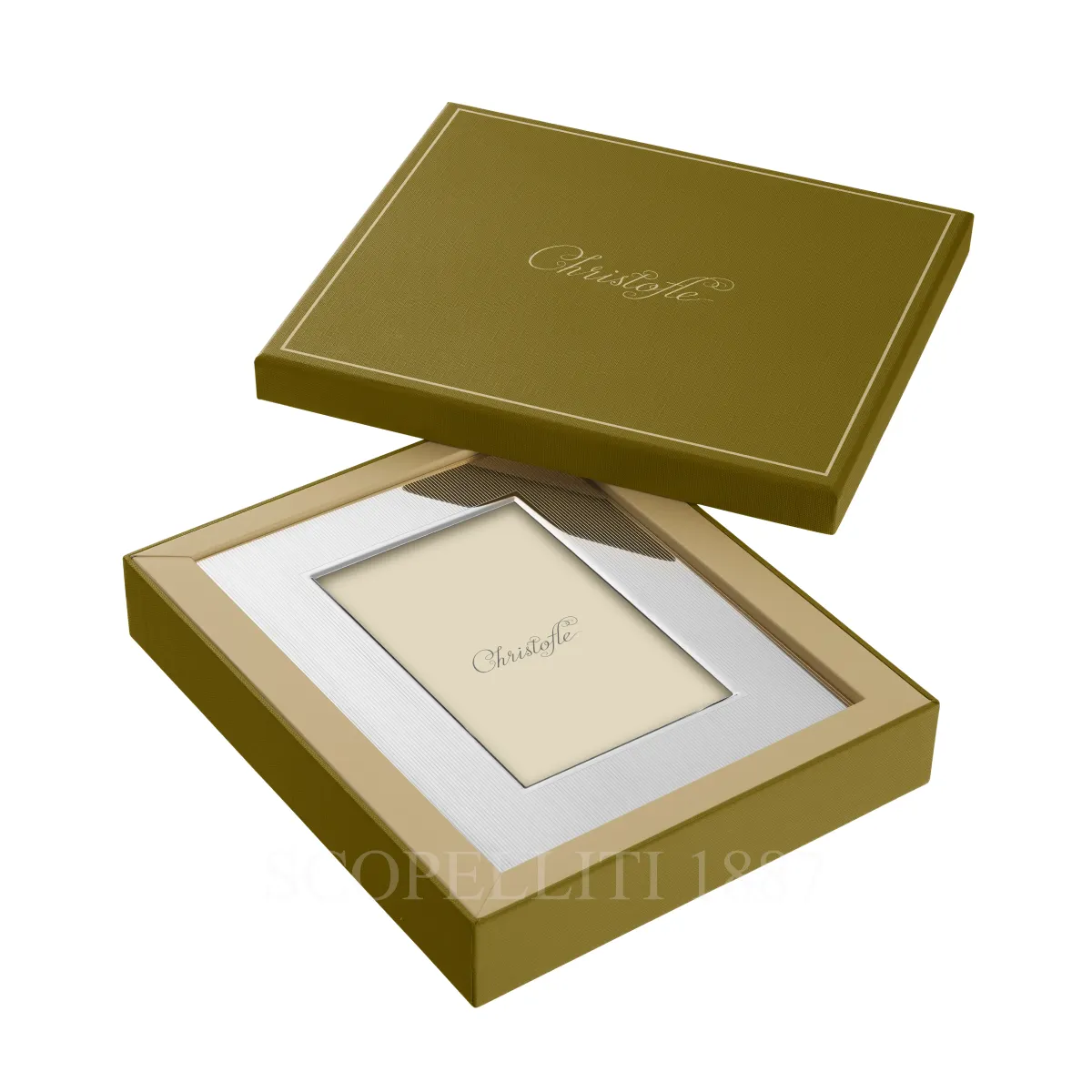 christofle america picture frame 10 x 15 cm in stainless steel
