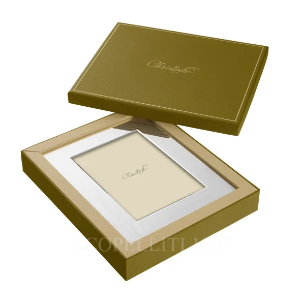 christofle america picture frame 13 x 18 cm in stainless steel