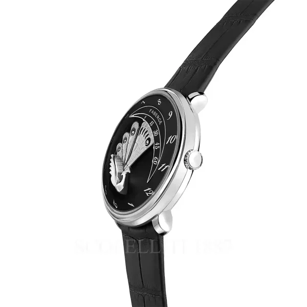 fabergé compliquee peacock black watch side view