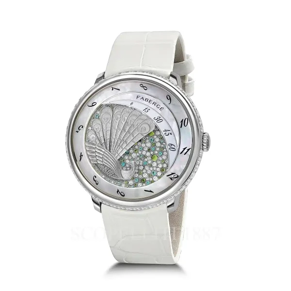fabergé peacock diamond watch
