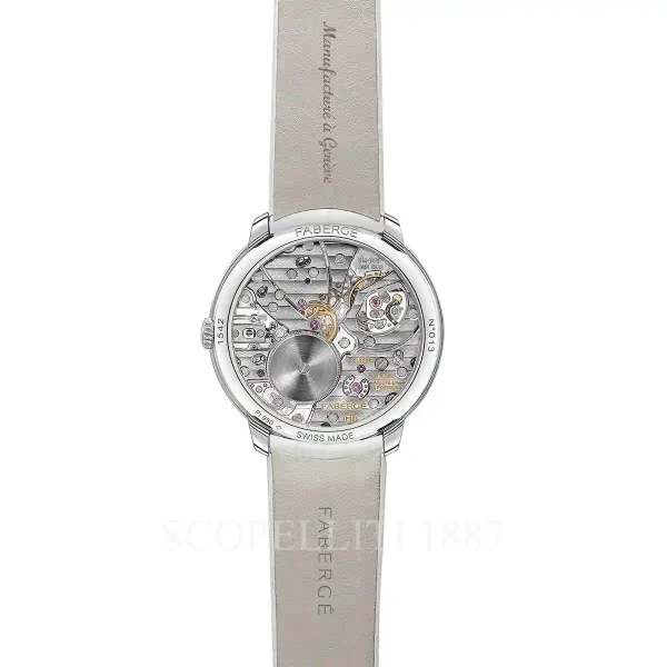 fabergé compliquee peacock diamond watch back view