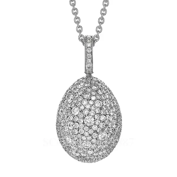 fabergé emotion diamond egg pendant