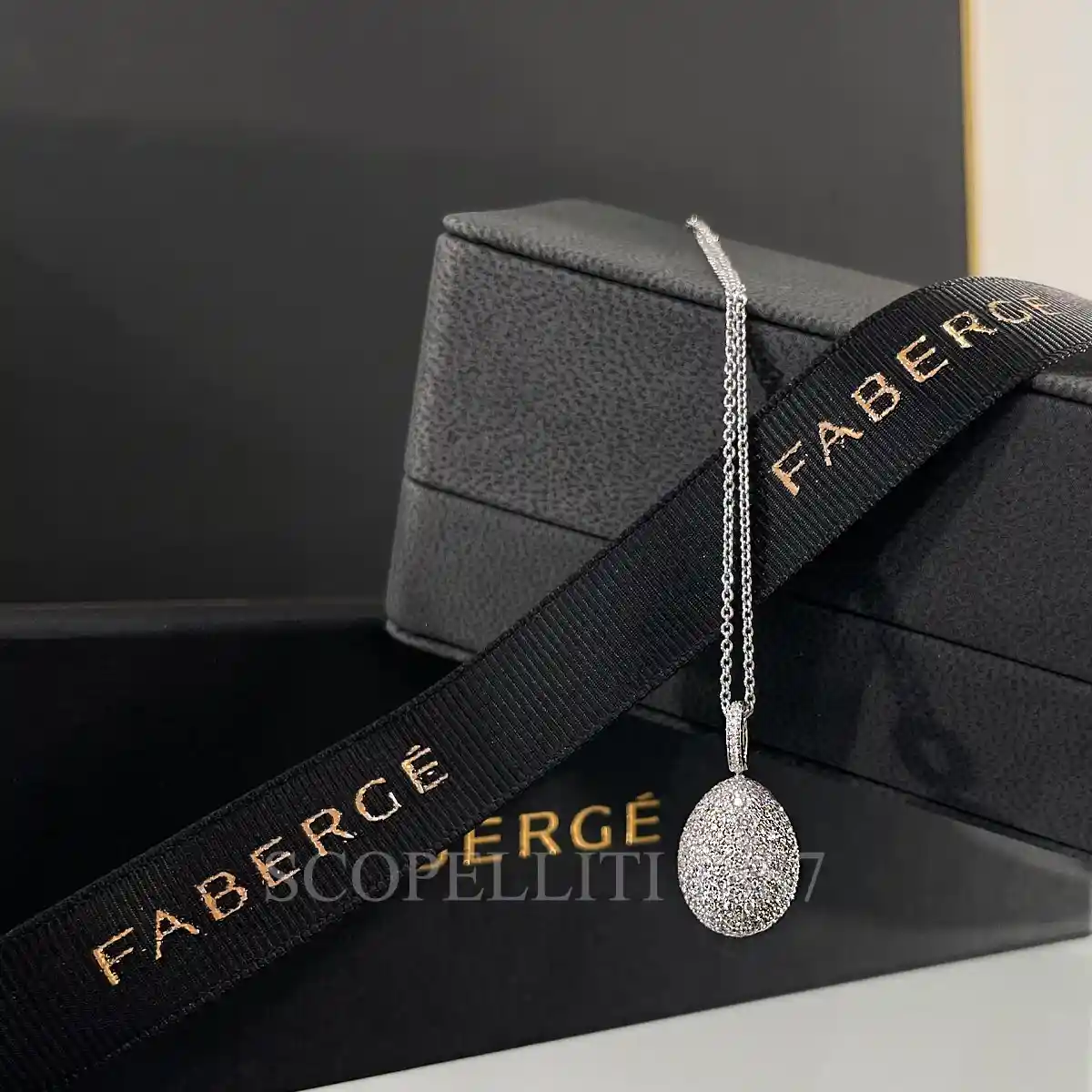 fabergé emotion diamond egg pendant