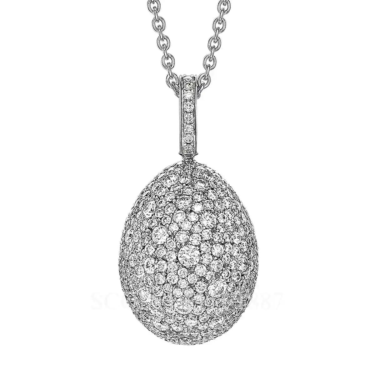 fabergé emotion diamond egg pendant