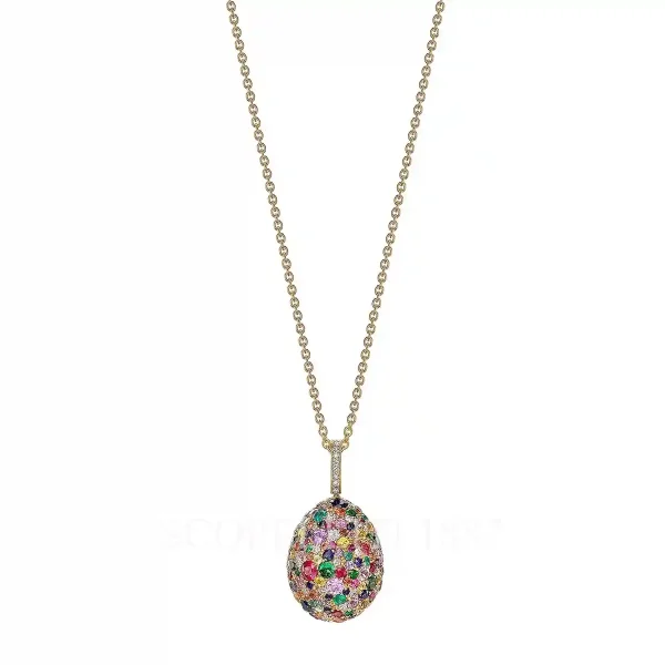fabergé emotion multicoloured egg pendant