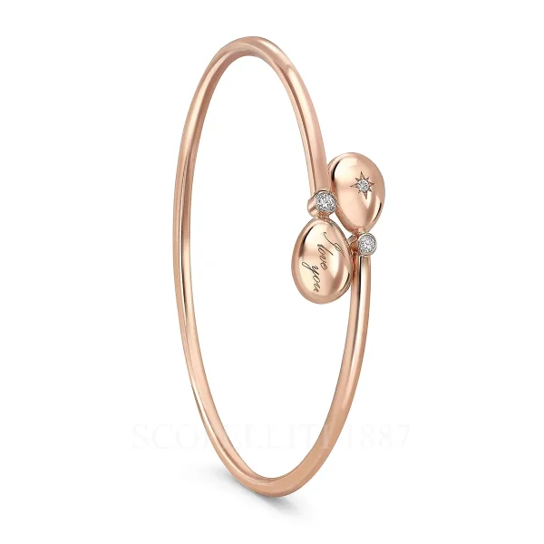 fabergé essence rose gold i love you crossover bracelet