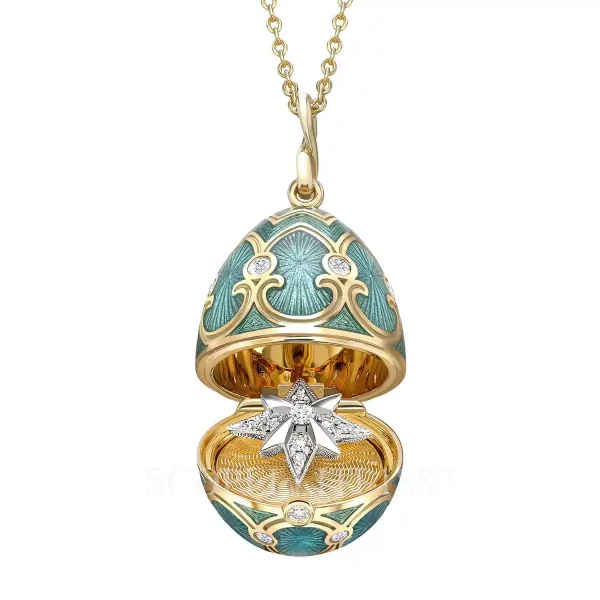 fabergé heritage trembling star surprise egg pendant