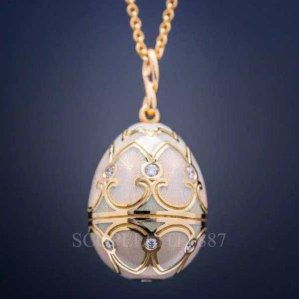 fabergé heritage egg pendant gold