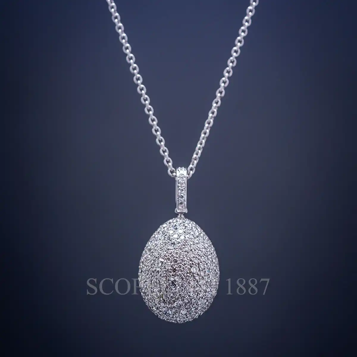 fabergé emotion diamond egg pendant