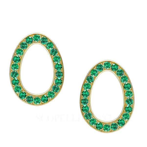 fabergé emerald egg earrings sasha yellow gold emerald egg earrings