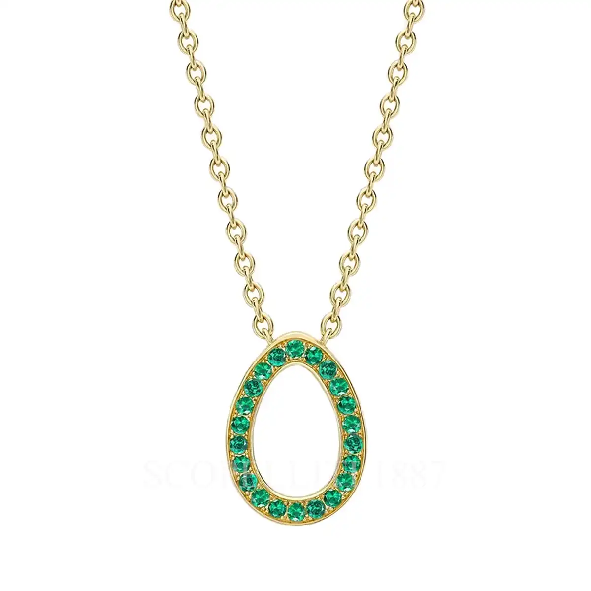 fabergé emerald egg pendant