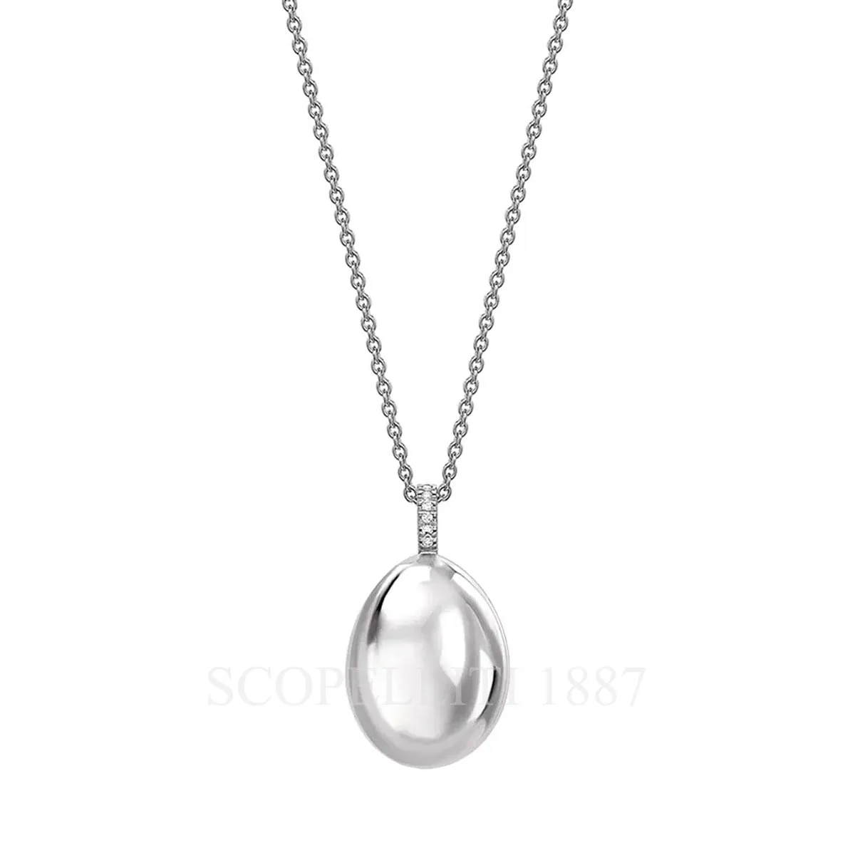 fabergé essence white gold pendant
