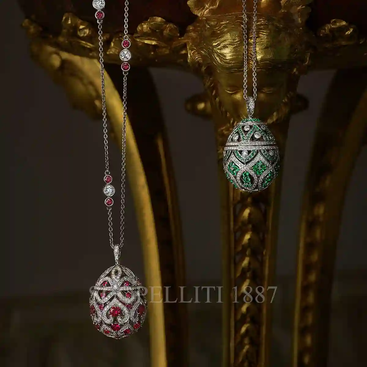faberge emerald egg pendant imperial zenya