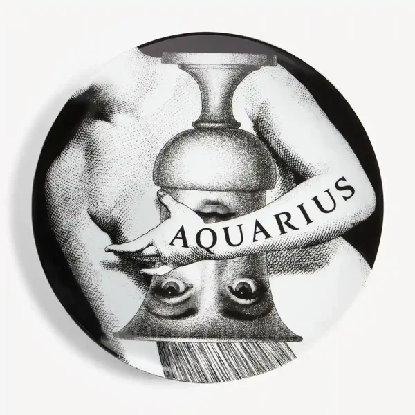 fornasetti plate zodiaco aquarius
