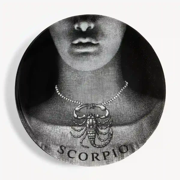 fornasetti plate zodiaco scorpio tema e variazioni