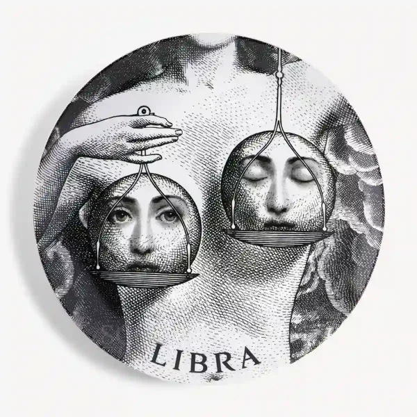 fornasetti plate zodiaco libra