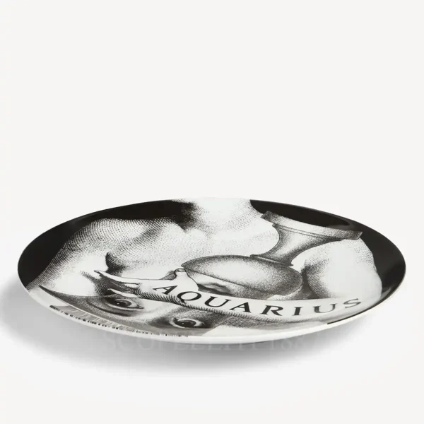 fornasetti zodiaco acquarius tema e variazioni wall plate n358