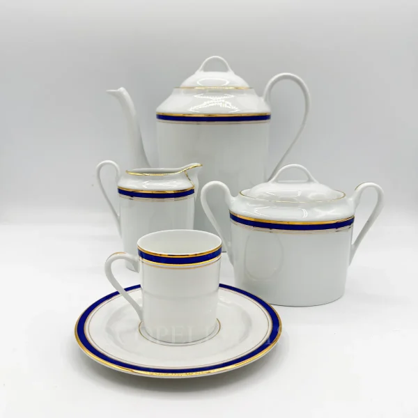 philippe deshoulieres castellane coffee set in limoges porcelain