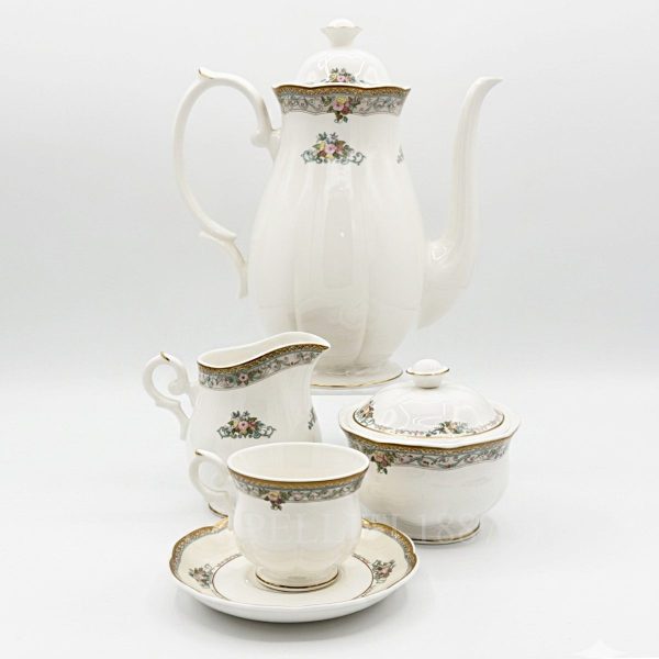 royal bone china coffee set in fine porcelain