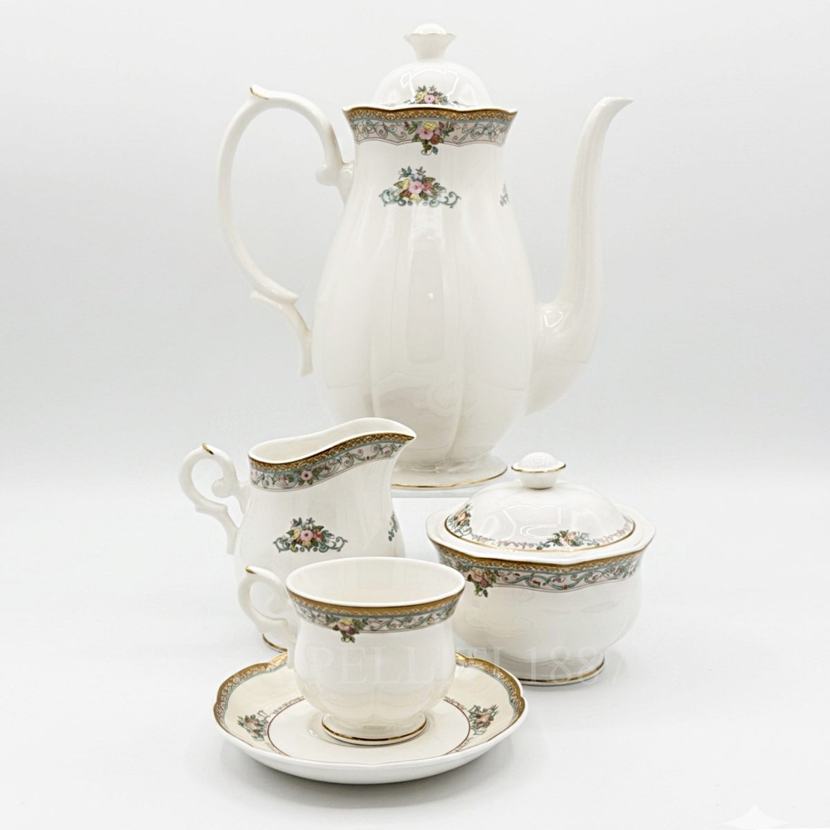 royal bone china coffee set in fine porcelain