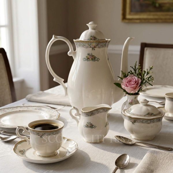 royal bone china solitude coffee set for elegant table