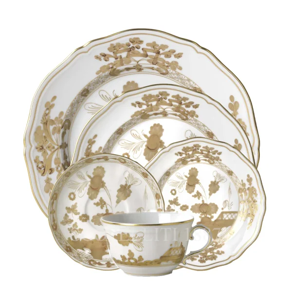 aurum ginori 5 piece place setting oriente italiano