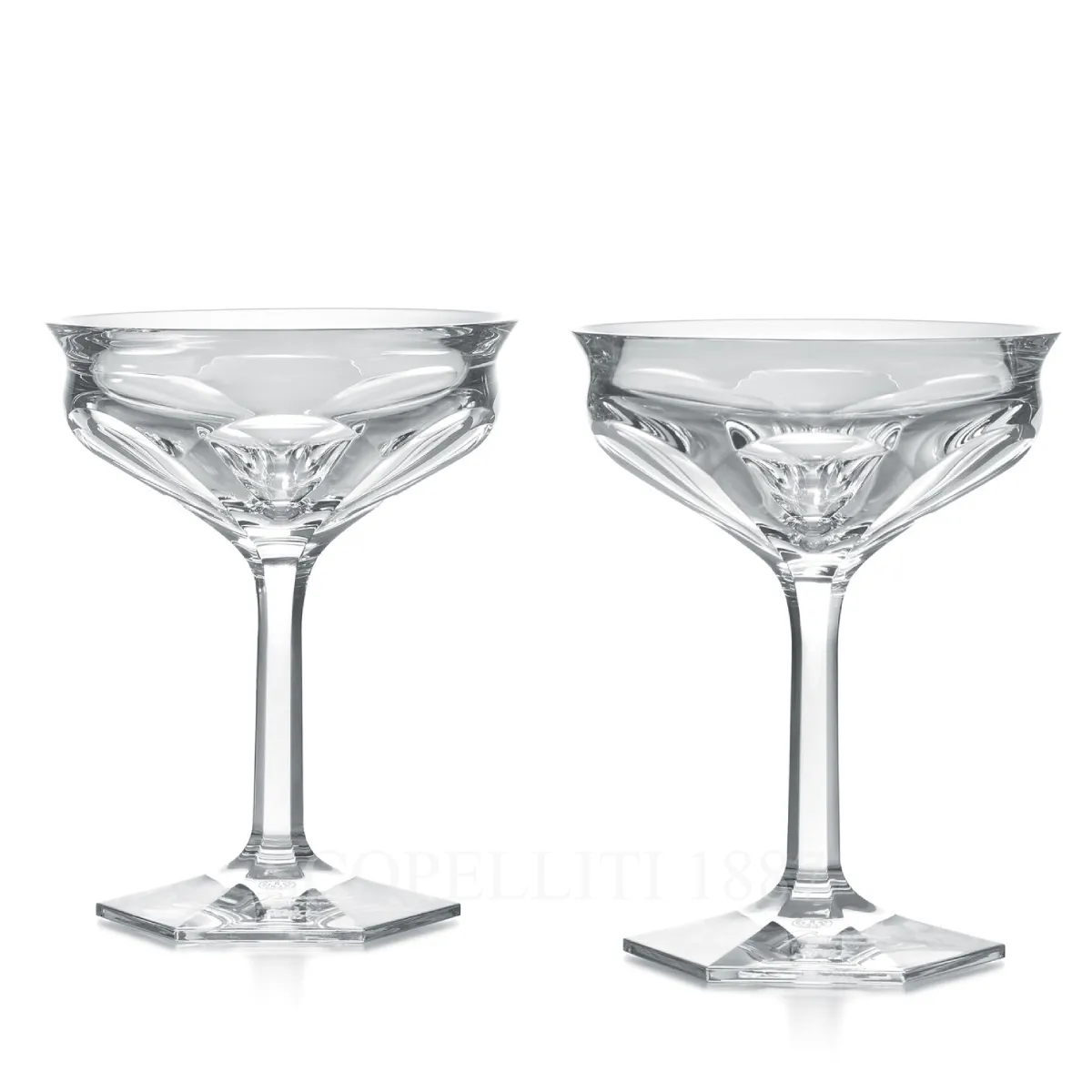 baccarat champagne coupes encore harcourt talleyrand