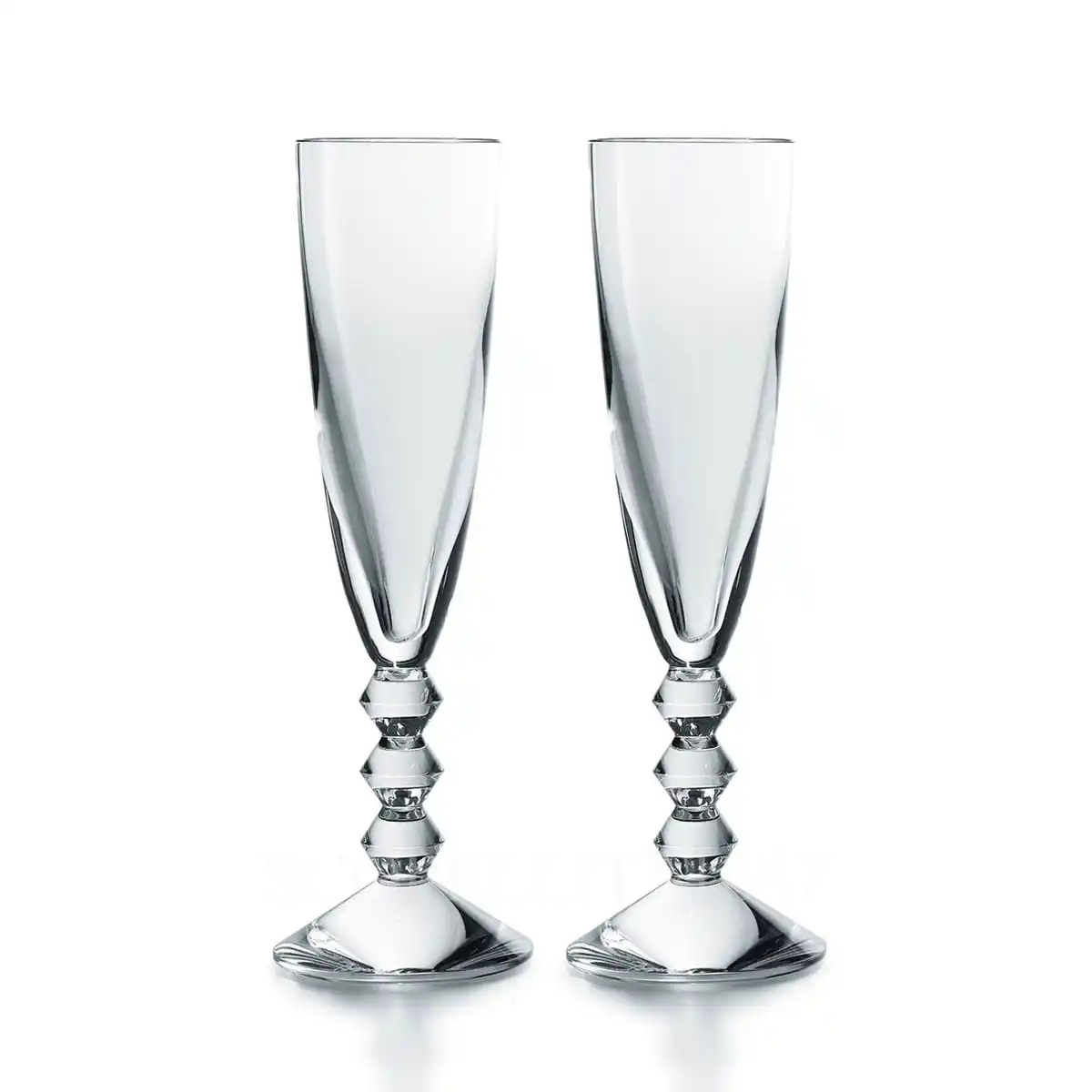 baccarat champagne flute vega in clear crystal