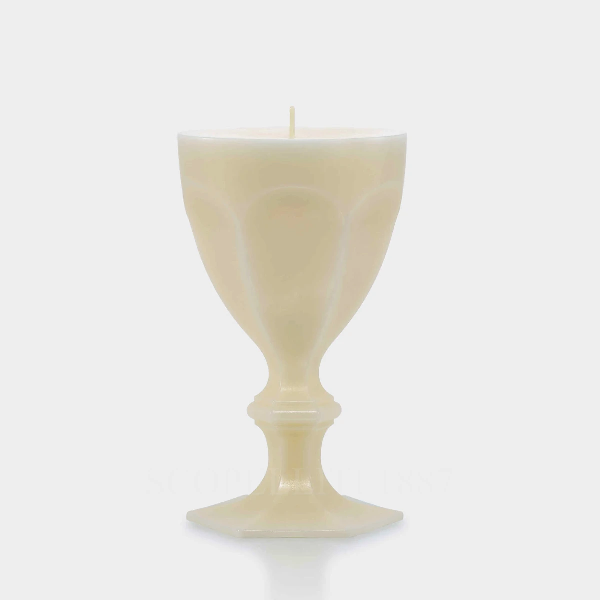 baccarat glass candle harcourt ivory