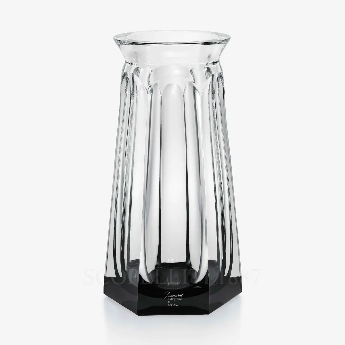 baccarat harcourt talleyrand eminence grise black vase