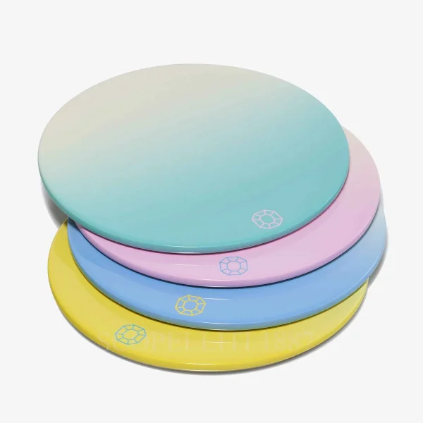 baccarat octogone colors of joy pastel coasters