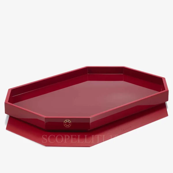 baccarat octogone tray large