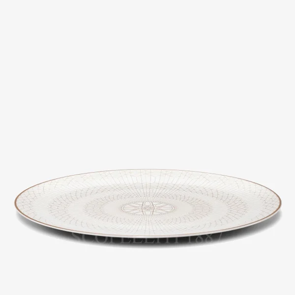 baccarat service plate arcadia gold