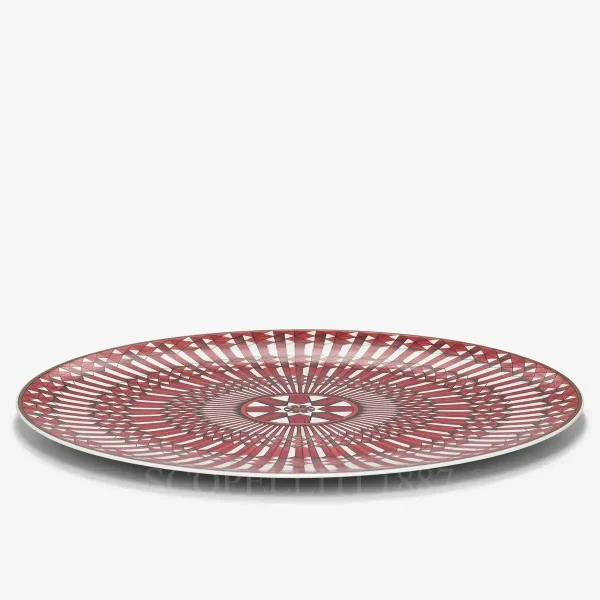 baccarat arcadia red service plate