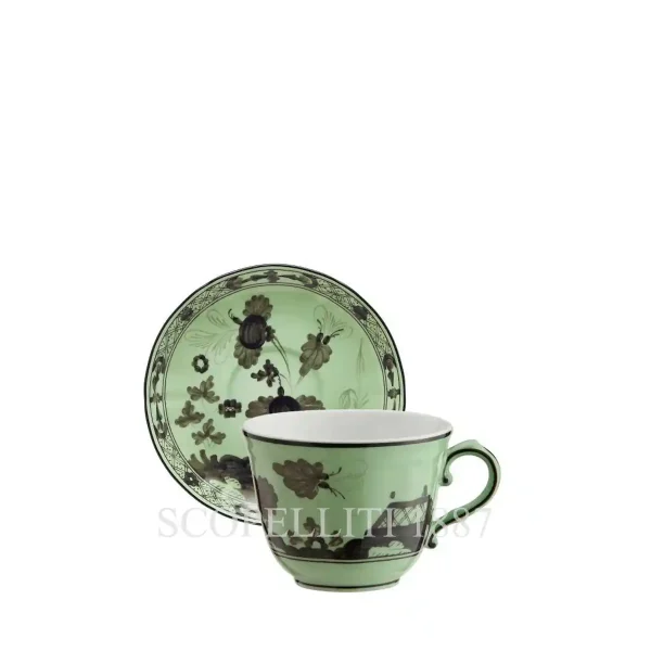 ginori 1735 coffee cup and saucer oriente italiano bario