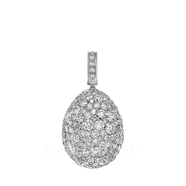 fabergé pavé diamond egg charm