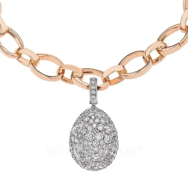 fabergé pavé diamond egg charm