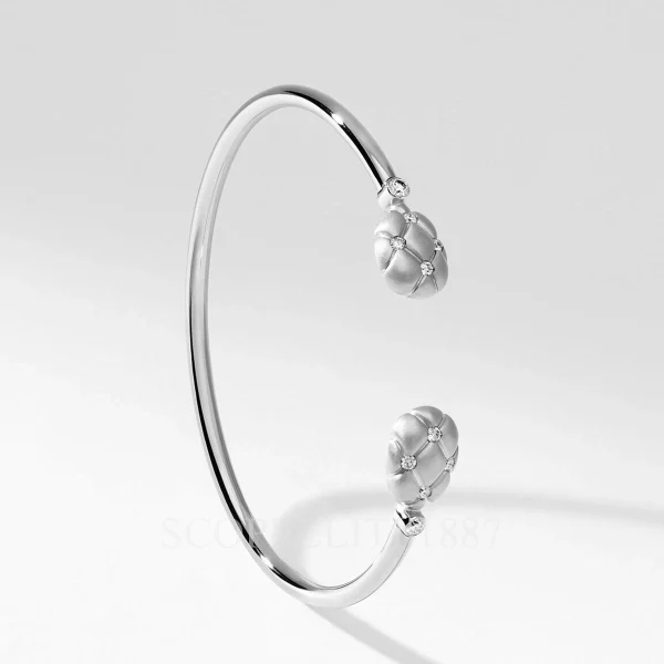 fabergé treillage white gold open bracelet diamond
