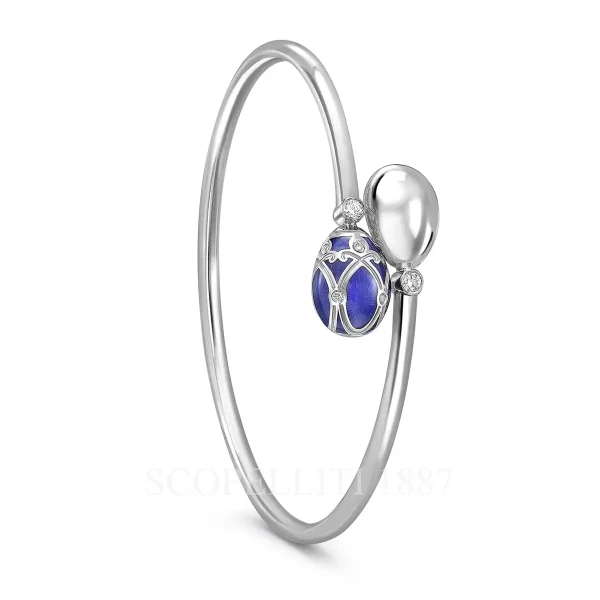 fabergé blue enamel crossover bracelet