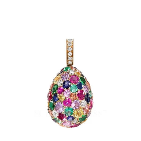 fabergé mixed gemstones egg charm