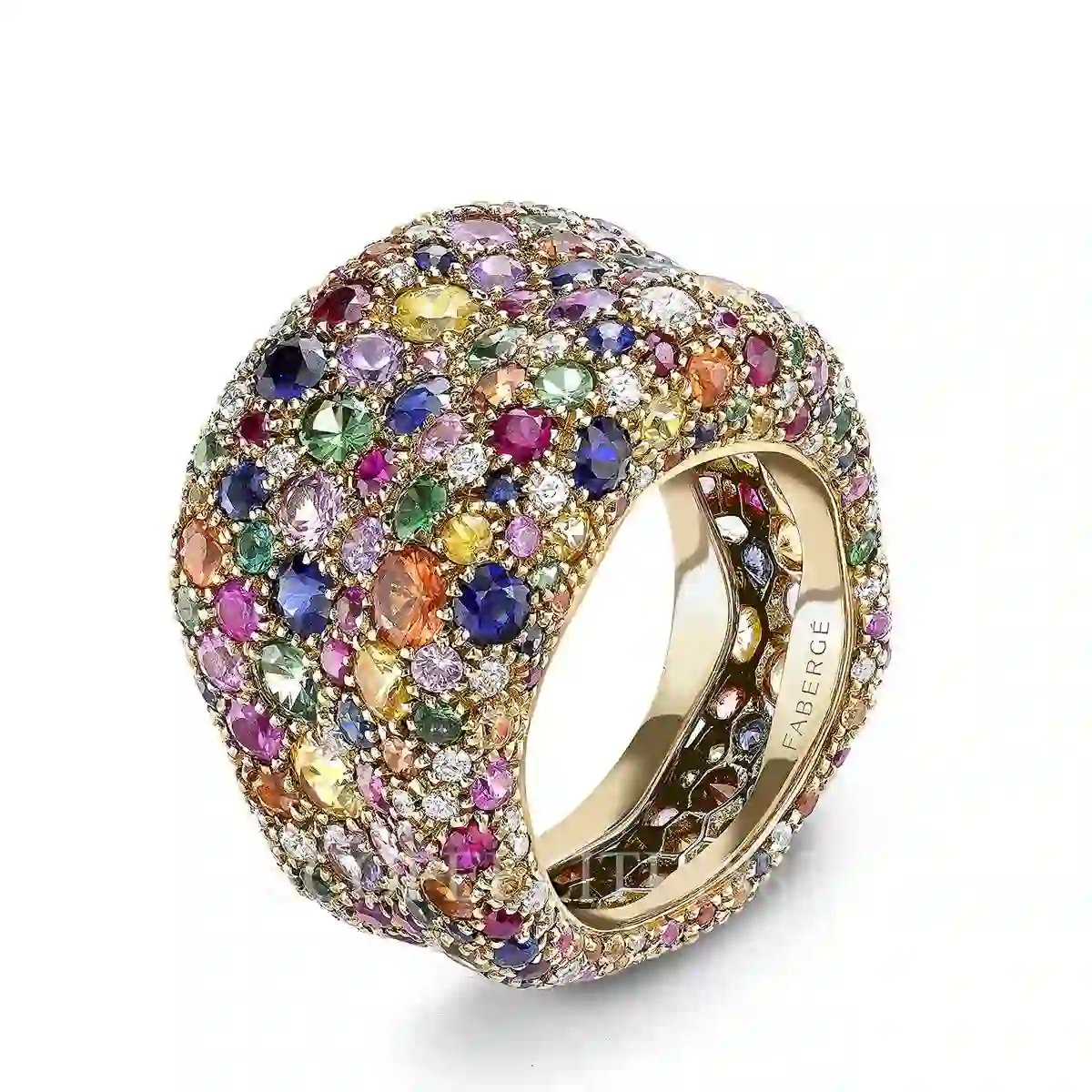 fabergé emotion mixed gemstones grand ring