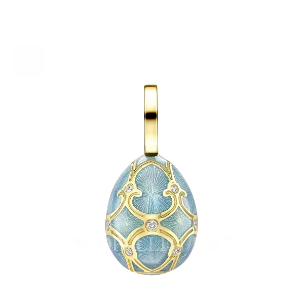 fabergé turquoise enamel egg charm